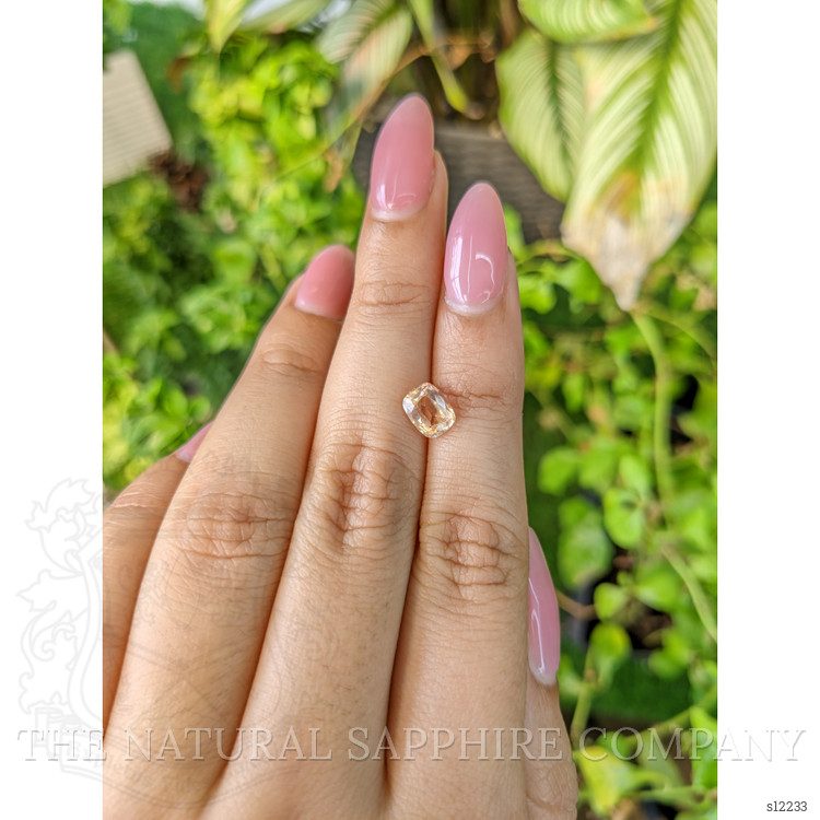 1.11 Ct. Peach Sapphire from Ceylon (Sri Lanka)