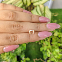 1.11 Ct. Peach Sapphire from Ceylon (Sri Lanka) Life Style