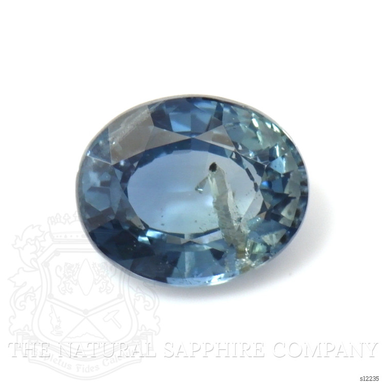 0.96 Ct. Greenish Blue Sapphire from Ceylon (Sri Lanka)