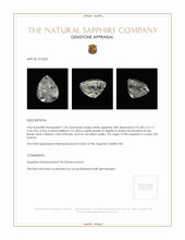 1.20 Ct. White Sapphire from Ceylon (Sri Lanka) Appraisal