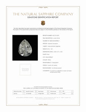 1.20 Ct. White Sapphire from Ceylon (Sri Lanka) Scan Report