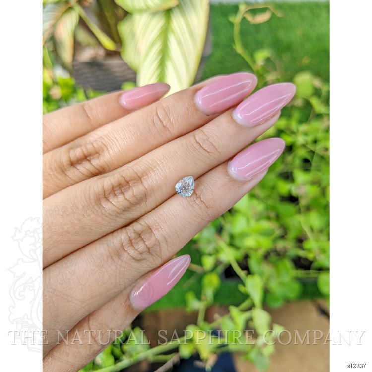 1.20 Ct. White Sapphire from Ceylon (Sri Lanka)