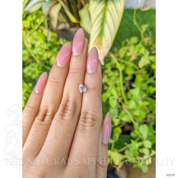 1.20 Ct. White Sapphire from Ceylon (Sri Lanka)