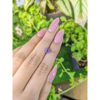 0.88 Ct. Purple Sapphire from Ceylon (Sri Lanka) Life Style