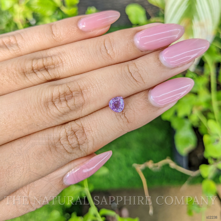 0.88 Ct. Purple Sapphire from Ceylon (Sri Lanka)