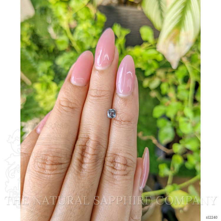 0.37 Ct. White Sapphire from Ceylon (Sri Lanka)