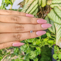 0.37 Ct. White Sapphire from Ceylon (Sri Lanka) Life Style