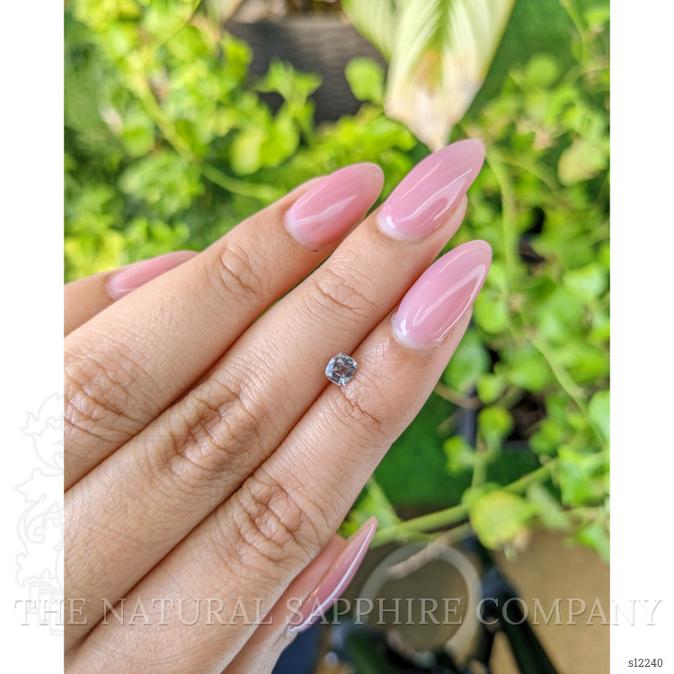 0.37 Ct. White Sapphire from Ceylon (Sri Lanka)