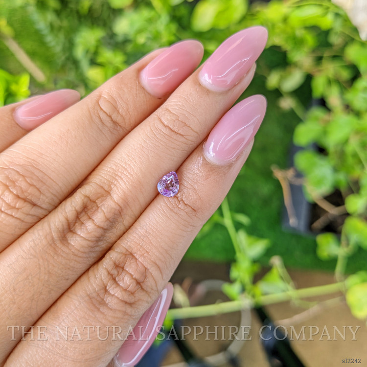 0.61 Ct. Purplish Pink Sapphire from Ceylon (Sri Lanka)