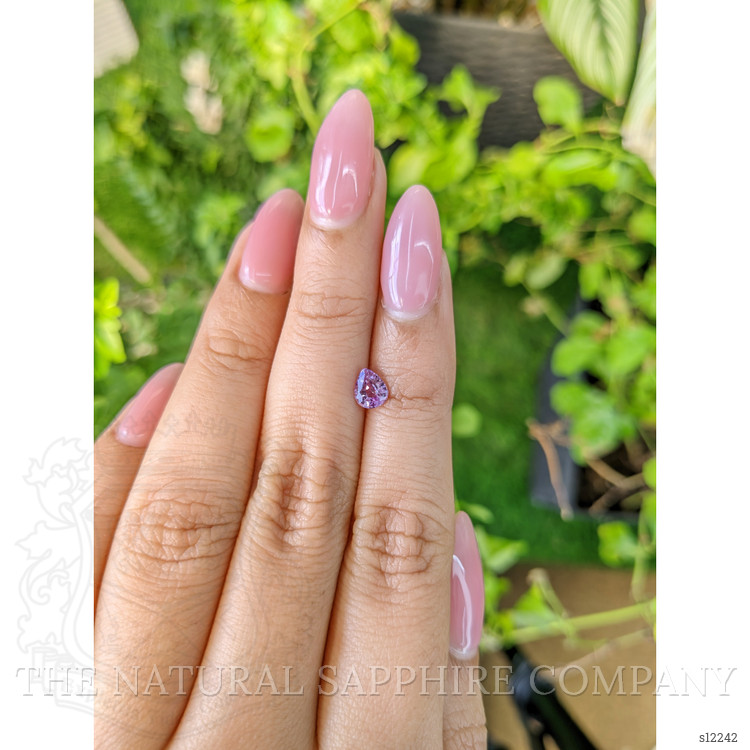 0.61 Ct. Purplish Pink Sapphire from Ceylon (Sri Lanka)