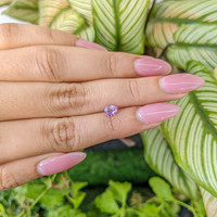 0.61 Ct. Purplish Pink Sapphire from Ceylon (Sri Lanka) Life Style