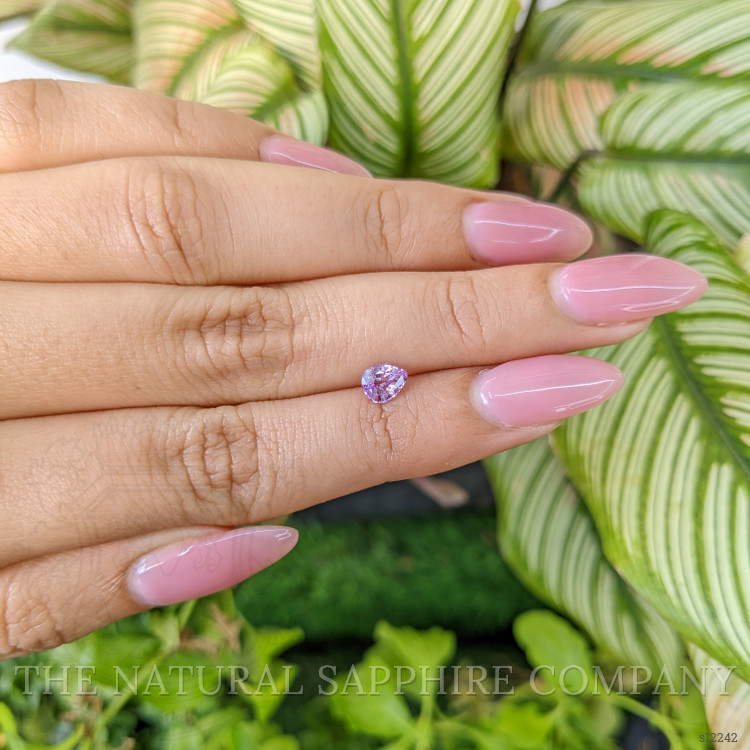 0.61 Ct. Purplish Pink Sapphire from Ceylon (Sri Lanka)