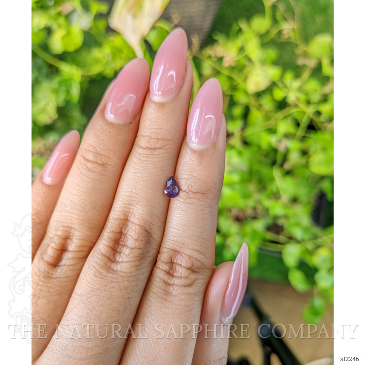0.41 Ct. Pinkish Purple Sapphire from Ceylon (Sri Lanka)