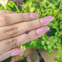 0.41 Ct. Pinkish Purple Sapphire from Ceylon (Sri Lanka) Life Style