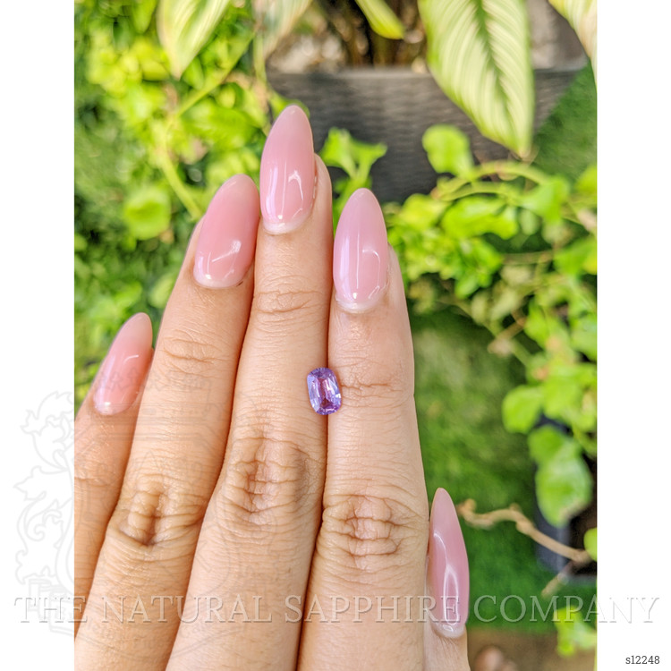 0.81 Ct. Purple Sapphire from Ceylon (Sri Lanka)