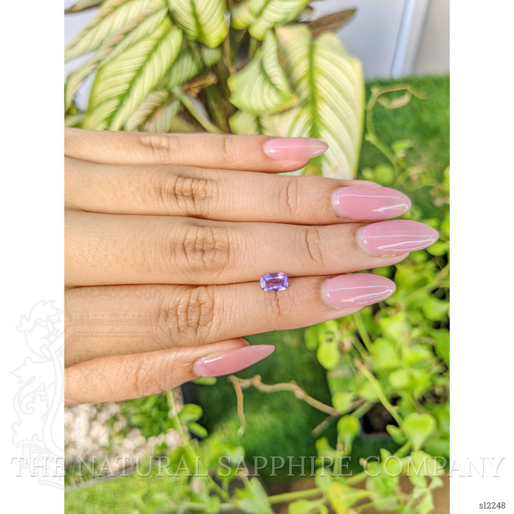0.81 Ct. Purple Sapphire from Ceylon (Sri Lanka)