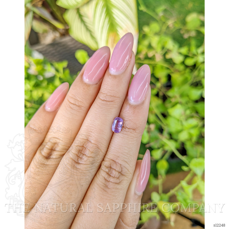 0.81 Ct. Purple Sapphire from Ceylon (Sri Lanka)