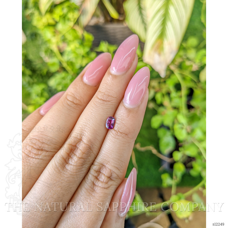 0.49 Ct. Purplish Pink Sapphire from Ceylon (Sri Lanka)