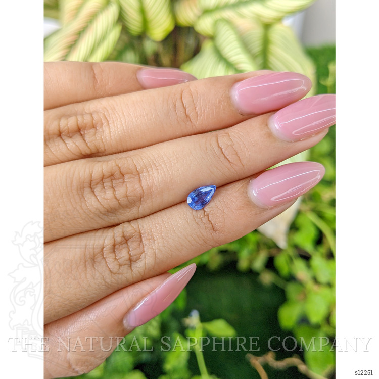 0.85 Ct. Blue Sapphire from Ceylon (Sri Lanka)