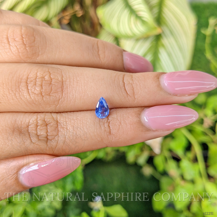 0.85 Ct. Blue Sapphire from Ceylon (Sri Lanka)
