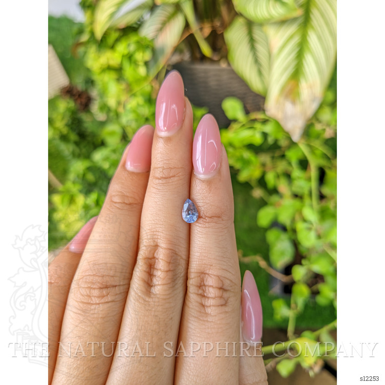 0.84 Ct. Blue Sapphire from Ceylon (Sri Lanka)