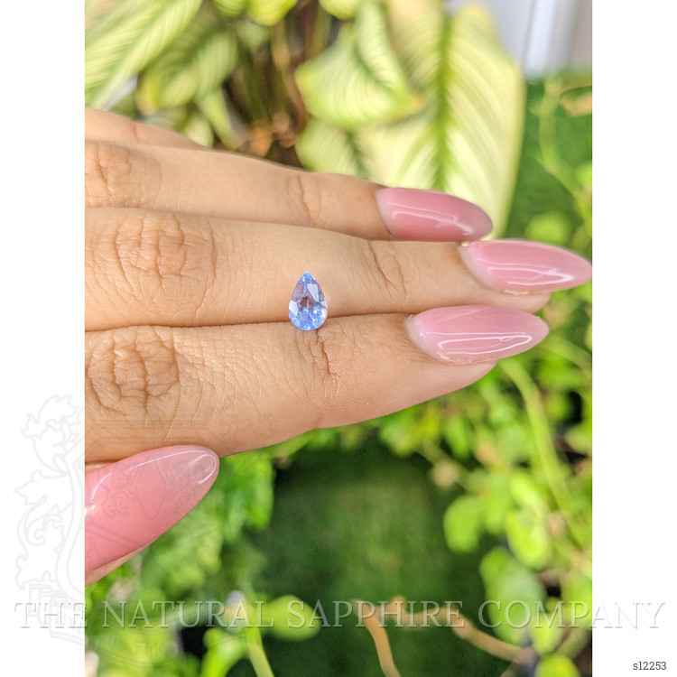 0.84 Ct. Blue Sapphire from Ceylon (Sri Lanka)