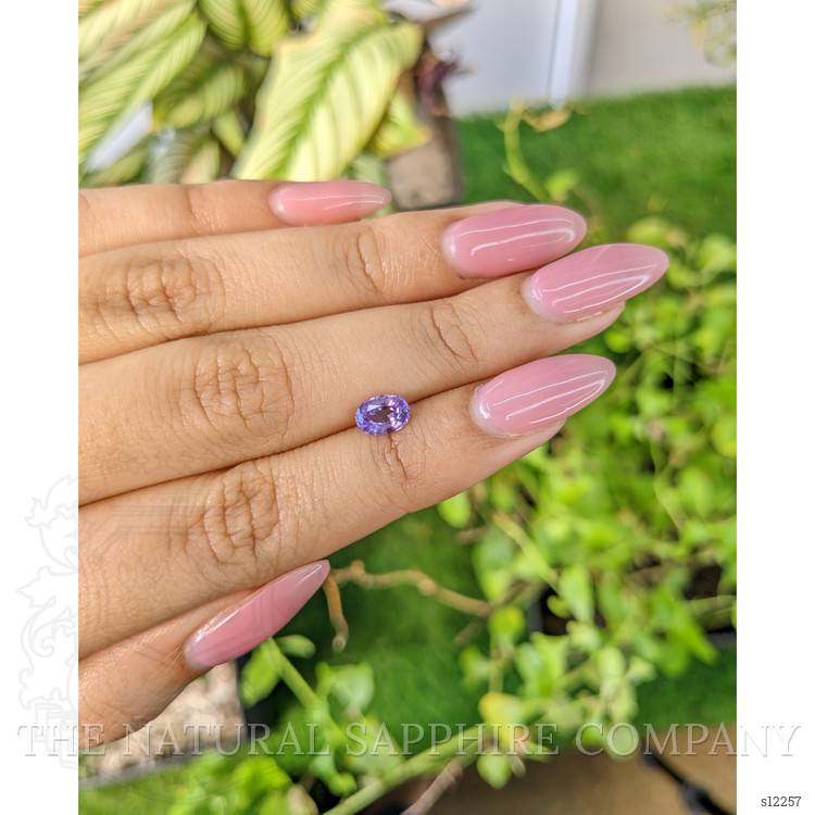 0.87 Ct. Purple Sapphire from Ceylon (Sri Lanka)