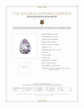 0.56 Ct. Purple Sapphire from Ceylon (Sri Lanka) Scan Report
