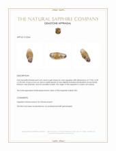 6.44 Ct. Bi Color Rough Sapphire from Ceylon (Sri Lanka) Appraisal