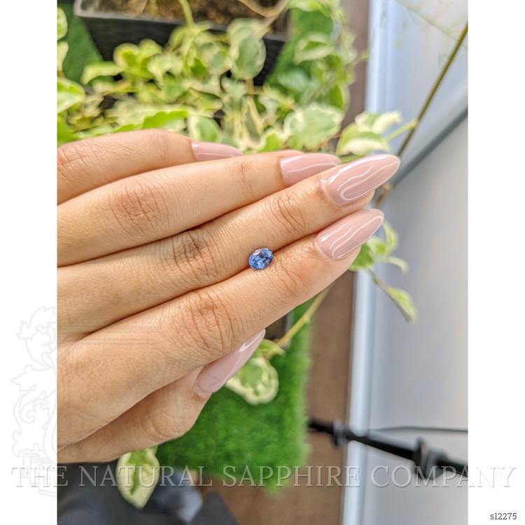 0.83 Ct. Blue Sapphire from Ceylon (Sri Lanka)