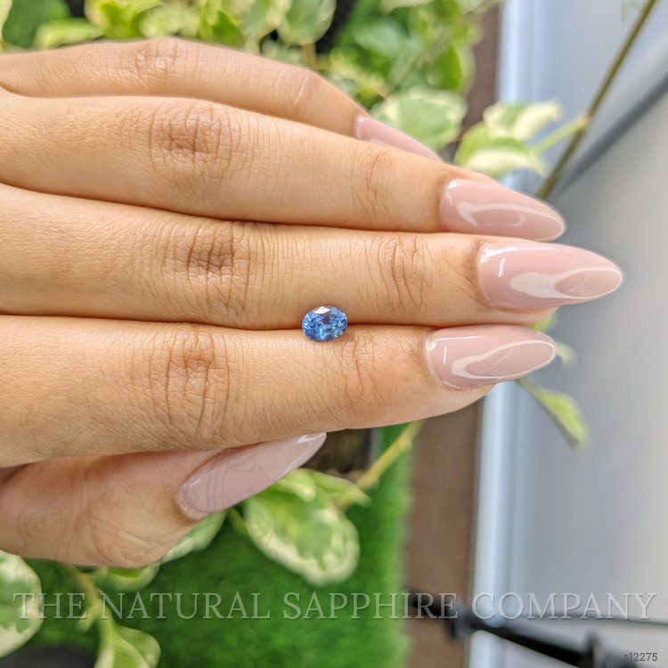 0.83 Ct. Blue Sapphire from Ceylon (Sri Lanka)