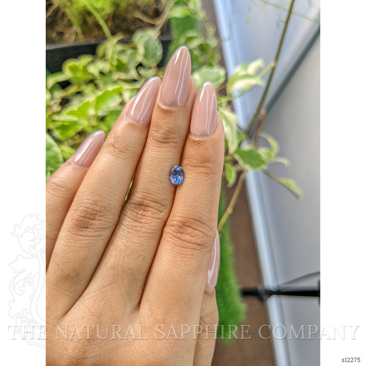 0.83 Ct. Blue Sapphire from Ceylon (Sri Lanka)