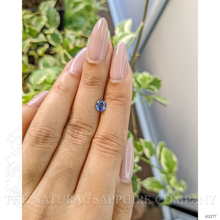 0.66 Ct. Blue Sapphire from Ceylon (Sri Lanka)