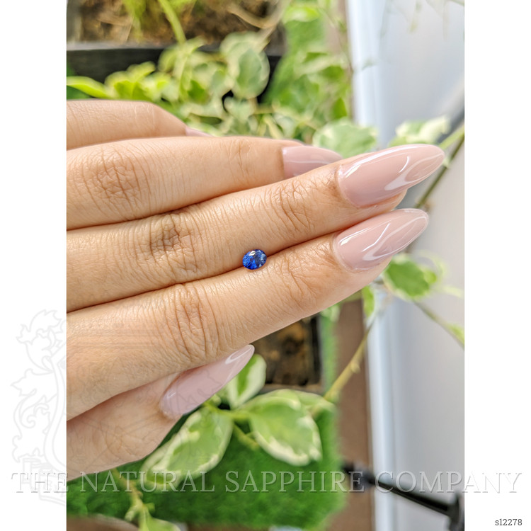 0.55 Ct. Blue Sapphire from Ceylon (Sri Lanka)