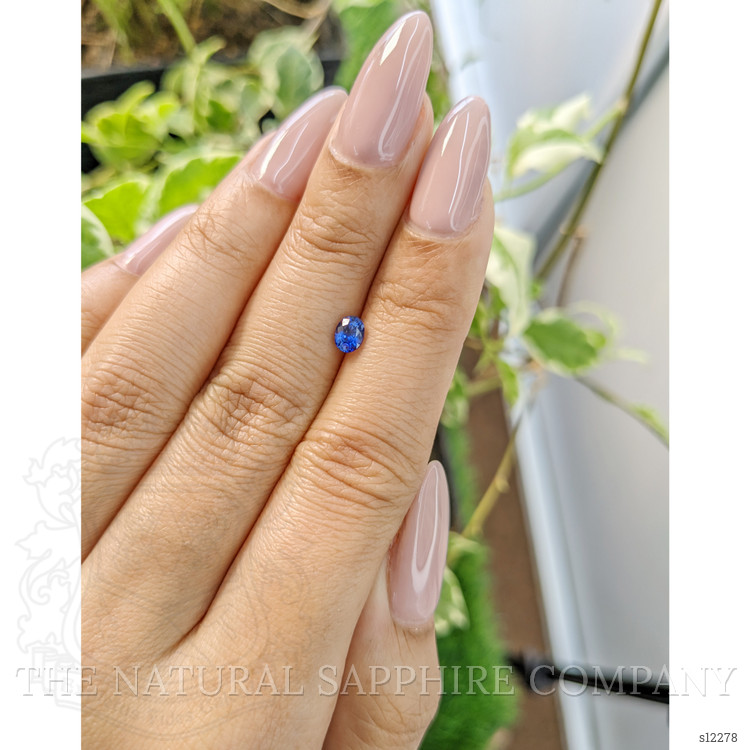 0.55 Ct. Blue Sapphire from Ceylon (Sri Lanka)