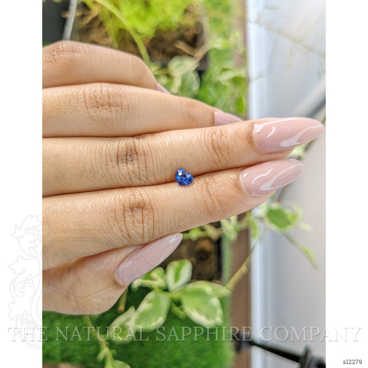 0.58 Ct. Blue Sapphire from Ceylon (Sri Lanka)