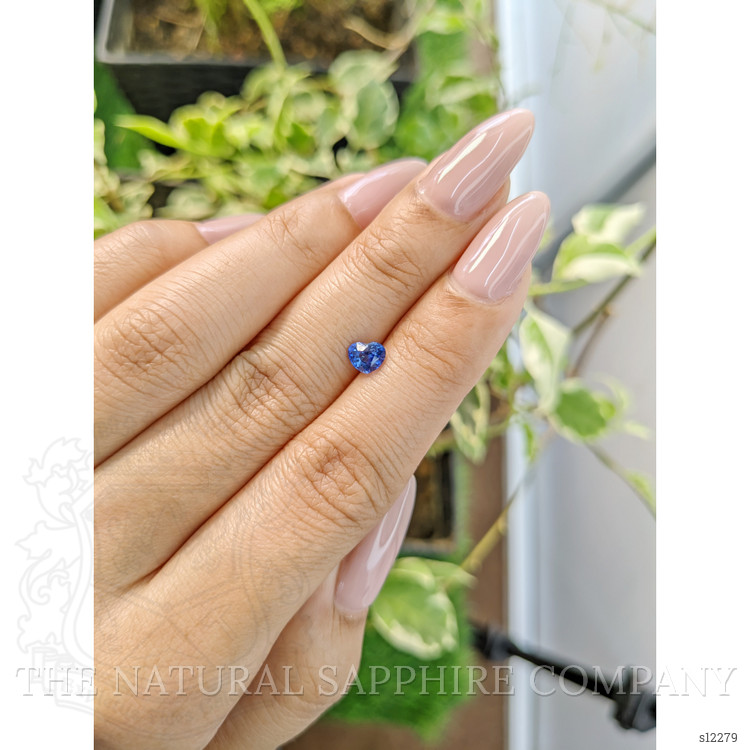 0.58 Ct. Blue Sapphire from Ceylon (Sri Lanka)