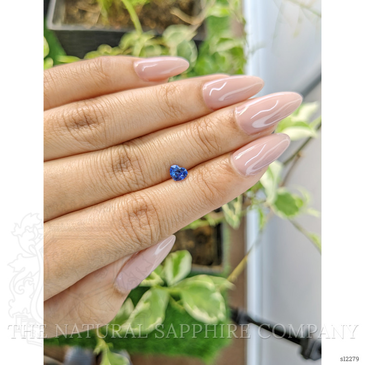 0.58 Ct. Blue Sapphire from Ceylon (Sri Lanka)