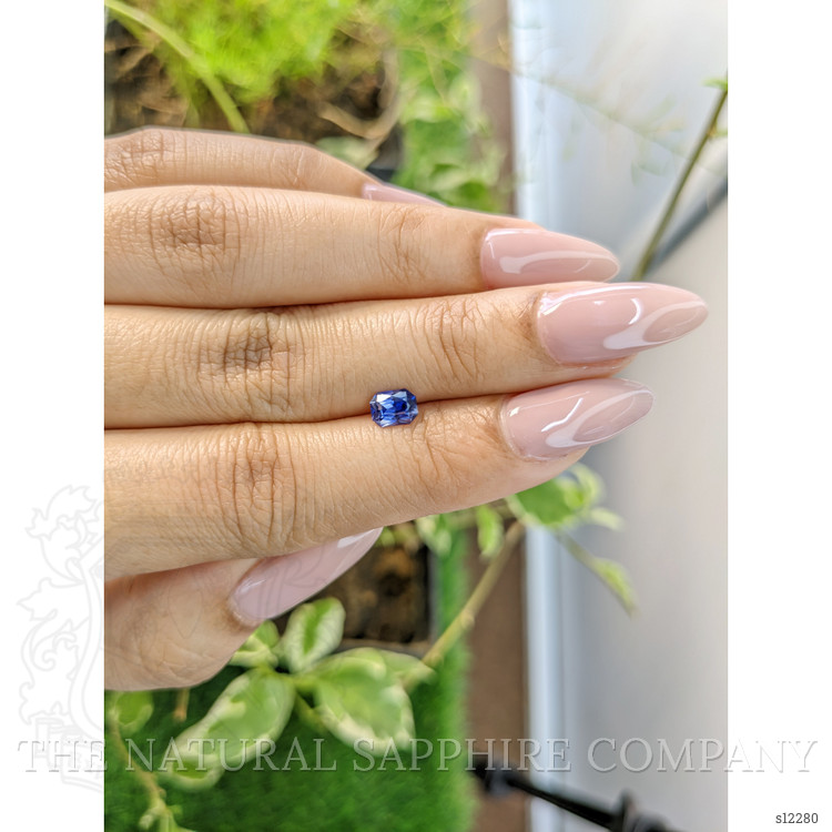 0.68 Ct. Blue Sapphire from Ceylon (Sri Lanka)