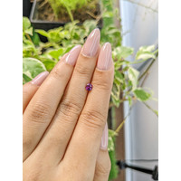 0.48 Ct. Purplish Pink Sapphire from Ceylon (Sri Lanka) Life Style