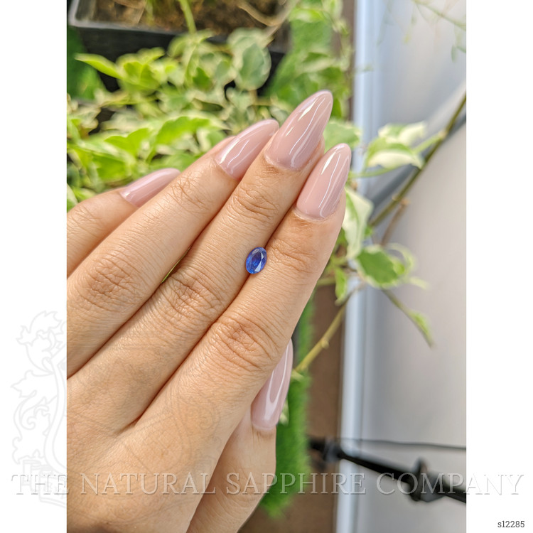 0.67 Ct. Blue Sapphire from Ceylon (Sri Lanka)