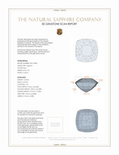 0.47 Ct. Blue Sapphire from Ceylon (Sri Lanka) 3 D Scan Report