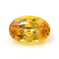 0.72 Ct. Orangish Yellow Sapphire from Ceylon (Sri Lanka) Video