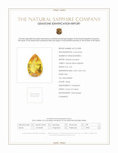 0.55 Ct. Yellow Sapphire from Ceylon (Sri Lanka) Scan Report