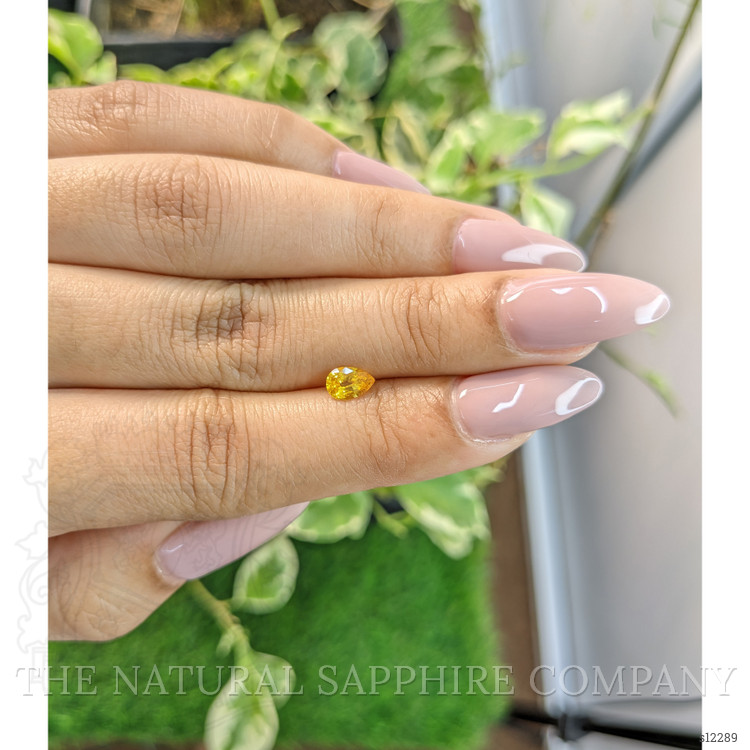 0.55 Ct. Yellow Sapphire from Ceylon (Sri Lanka)