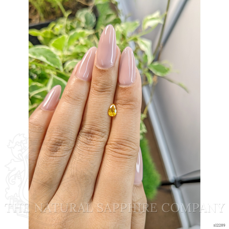 0.55 Ct. Yellow Sapphire from Ceylon (Sri Lanka)