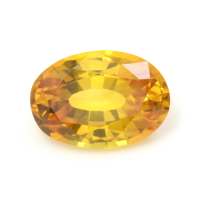 0.56 Ct. Orangish Yellow Sapphire from Ceylon (Sri Lanka) Video