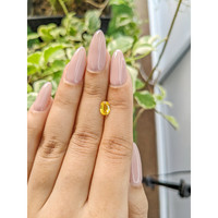 0.75 Ct. Yellow Sapphire from Ceylon (Sri Lanka) Life Style
