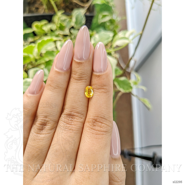 0.75 Ct. Yellow Sapphire from Ceylon (Sri Lanka)