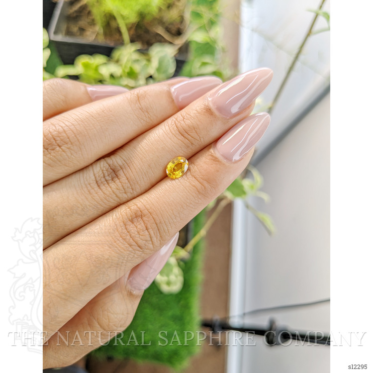 0.75 Ct. Yellow Sapphire from Ceylon (Sri Lanka)
